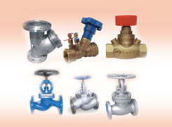 SC,CS,CI,BRASS-GATE VALVES,GLOBE VALVES & DOUBLE REGULATING VALVES